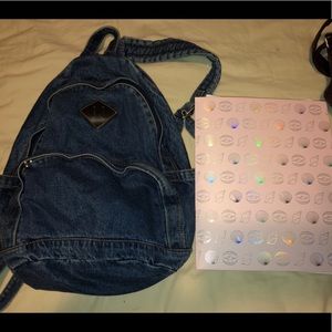Denim backpack